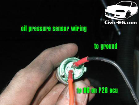 Vtec oil store pressure switch wiring