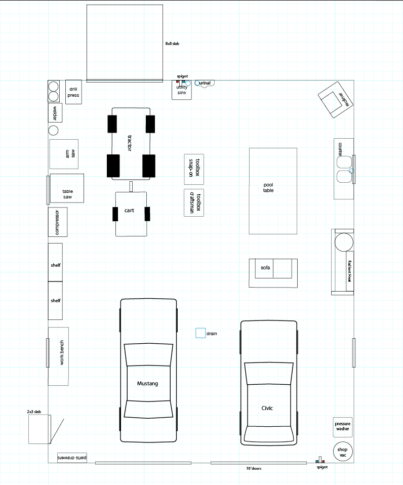 Garage Shop Layout Ideas