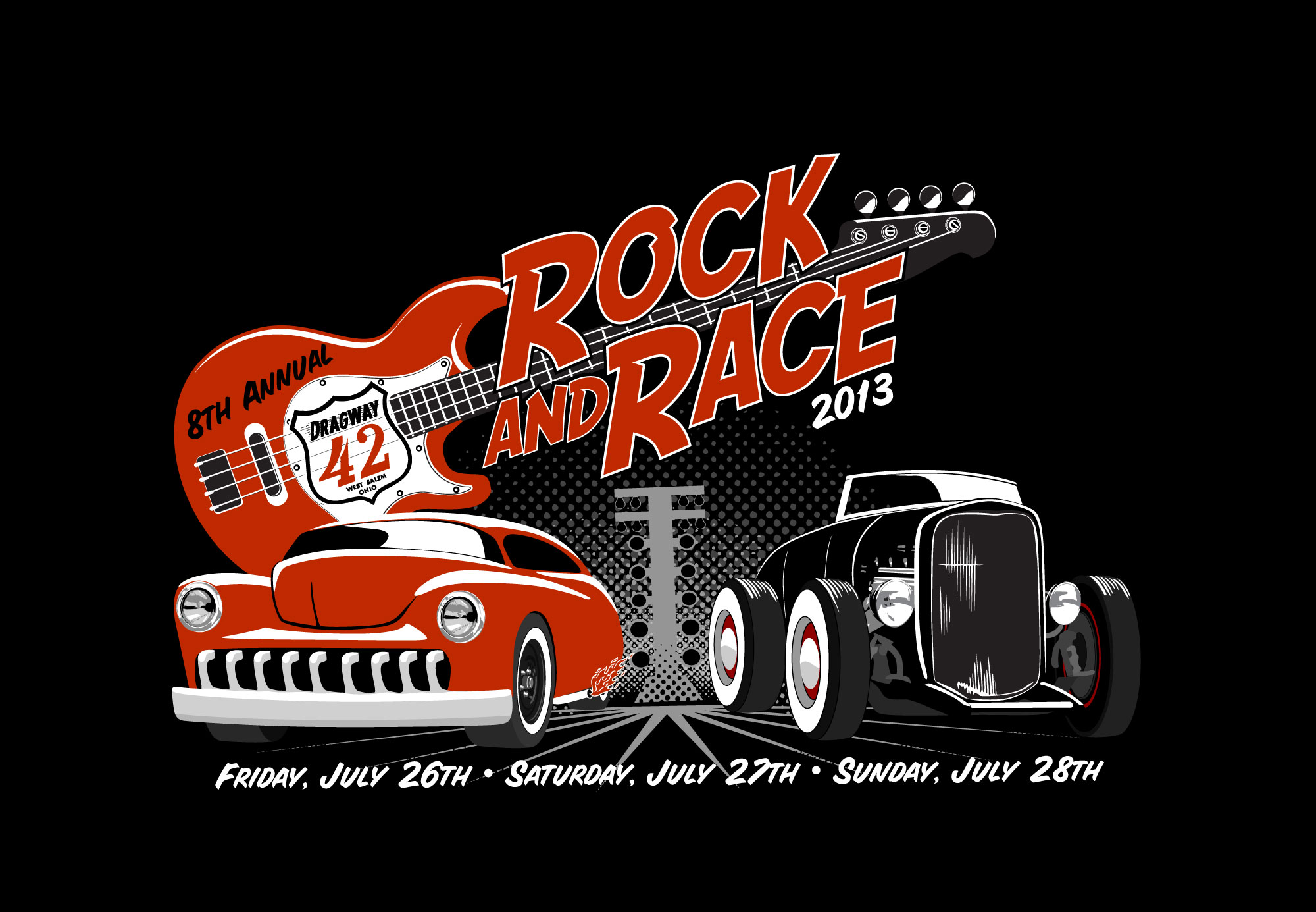 Dragway 42 Rock and Race Logo