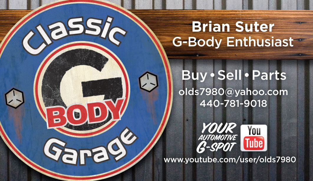 Classic G-Body Garage business card